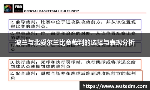 波兰与北爱尔兰比赛裁判的选择与表现分析
